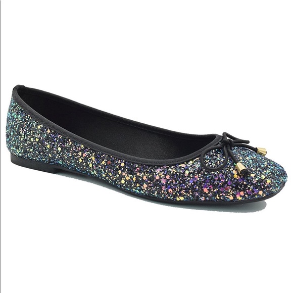 iridescent ballet flats